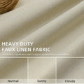 ChrisDowa Pinch Pleated Blackout Linen Curtains 40x102in Greyish Beige 2 Panels by Deal US