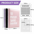 Mashaop 100 Envelope Challenge Binder White PU A4/Letter 13 Pages by Deal US
