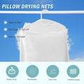Hanging Pillow Drying Rack Net Large Capacity Foldable Mesh Bags 4pcs Large Size by Deal US