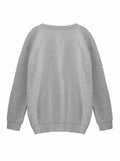Hilinker Womens V Neck Oversized Sweatshirt Long Sleeve Grey Size S by Deal US