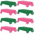 CIEOVO 8 Pcs Pink Green Disposable Witch Tablecloths Rectangle Plastic by Deal US
