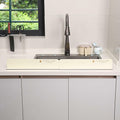 2PCS Acrylic Sink Splash Guard Beige Frosted Magnetic Water Barrier 17.5"x3.3" by Deal US