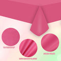 CIEOVO 8 Pcs Pink Green Disposable Witch Tablecloths Rectangle Plastic by Deal US