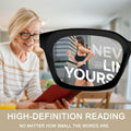 Dccdllo Women's Blue Light Blocking Oversized Square Reading Glasses +3.5 by Deal US