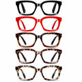 Dccdllo Women's Blue Light Blocking Oversized Square Reading Glasses +3.5 by Deal US
