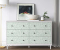 Fiula Peel and Stick Wallpaper Green White Leaf 17.3inx78.7in Removable Vinyl by Deal US