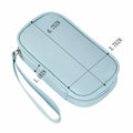 Koikyu PU Leather Tampon Organizer Bag with Zipper Handle Light Blue Small by Deal US