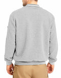 SAVKOOV Mens Lightweight Bomber Varsity Jacket Light Gray Size 5XL by Deal US