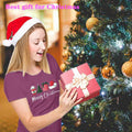 ZXCAHPT Christmas Shirt Women Merry Xmas Holiday Tee Coffee Tree Santa Size M by Deal US