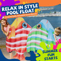 DIMAR GARDEN Inflatable Pool Fish Float Raft 59x47 Green by Deal US