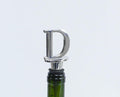 Lutong Letter Gift Set Key Ring & Bottle Stopper D Silver Metal 2 PCS by Deal US