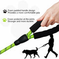 YALAVA Dog Leash 4FT Heavy Duty Reflective Nylon Rope 360° Swivel Hook Black by Deal US