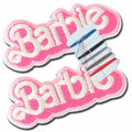 ELEFOCUS Classic Doll Logo Patch Embroidery Iron-On Pink 2Pcs by Deal US