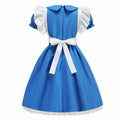 JUIULU Princess Dress Wonderland Costume Girls Blue Size 140 by Deal US