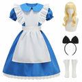 JUIULU Princess Dress Wonderland Costume Girls Blue Size 140 by Deal US