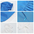 JUIULU Princess Dress Wonderland Costume Girls Blue Size 140 by Deal US
