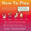 PIRATE WIZARDS Wizards Dragons Unicorns Card Game Fast Action 3-6 Players by Deal US