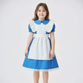 JUIULU Princess Dress Wonderland Costume Girls Blue Size 140 by Deal US