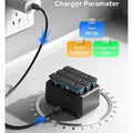 GAEKOL Insta360 X4 3-Slot Battery Charging Hub USB-C Cable Black by Deal US