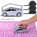 Vodolo Wrapping Paper Cutter with 6 Replaceable Blades Silver Gift Wrap Tool by Deal US