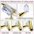 Vodolo Wrapping Paper Cutter with 6 Replaceable Blades Silver Gift Wrap Tool by Deal US