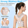 HLOES Adjustable Posture Corrector Upper Back Brace Breathable Support Size XS by Deal US
