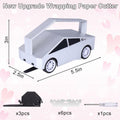 Vodolo Wrapping Paper Cutter with 6 Replaceable Blades Silver Gift Wrap Tool by Deal US