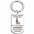 WXCATIM Funny 40 50 60th Birthday Whiskey Gifts for Men Silver Size S by Deal US