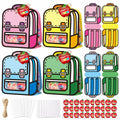 FoszaSzept 36Pcs 3D Cartoon Backpack Candy Goodie Bags Colorful Clear by Deal US