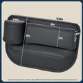 INTMOOD 2 Pack Car Seat Gap Organizer Leather Cup Holder Storage Box Black by Deal US