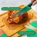 GREENER CHEF 18" XL Organic Turkey Carving Board Wooden Butcher Block by Deal US