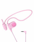 Mehomeli Kid Air Conduction Open Ear Headphones Wired 3.5mm Jack Pink by Deal US