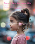 Mehomeli Kid Air Conduction Open Ear Headphones Wired 3.5mm Jack Pink by Deal US