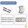 KEVWR 10pcs Bling Rhinestone Car Door Handle Stickers Protective Film Colorful by Deal US