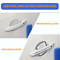 KEVWR 10pcs Bling Rhinestone Car Door Handle Stickers Protective Film Colorful by Deal US
