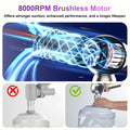 Mozeyerh Handheld Vacuum Cleaner Portable Cordless 20000Pa 4-in-1 Silver by Deal US