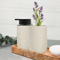Aibrezin Ceramic Toothbrush & Makeup Brush Holder Organizer Beige by Deal US