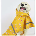 HAPEE Dog Raincoat Reflective Strip Hoodie Poncho Yellow River Size 20" by Deal US