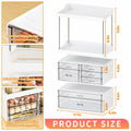 Yieach Acrylic Makeup Organizer Large Skincare Countertop Black by Deal US