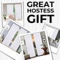 Limecasa Linen White Farmhouse Curtain 50x84 Tab Top Room Darkening 1 Panel by Deal US