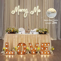 Dadarolly Marry Me Neon Sign Warm White LED Lights 11.3x15.7 & 10x9.2 inches by Deal US