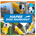 HAPEE Dog Raincoat Reflective Strip Hoodie Poncho Yellow River Size 20" by Deal US