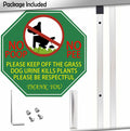 AOOCY All Remind Metal Dog Poop Sign with Stake 10x28in Yard Decor by Deal US
