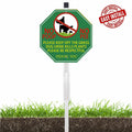 AOOCY All Remind Metal Dog Poop Sign with Stake 10x28in Yard Decor by Deal US