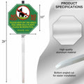 AOOCY All Remind Metal Dog Poop Sign with Stake 10x28in Yard Decor by Deal US