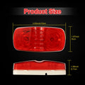 RUNHWEE 4" 2 Pcs Yellow LED Trailer Side Marker Lights Oval Waterproof by Deal US