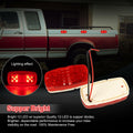 RUNHWEE 4" 2 Pcs Yellow LED Trailer Side Marker Lights Oval Waterproof by Deal US