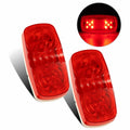 RUNHWEE 4" 2 Pcs Yellow LED Trailer Side Marker Lights Oval Waterproof by Deal US