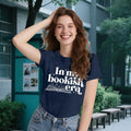 Wlen Teacher Reading T-Shirt Women Blue Soft Polyester Size XX-Large by Deal US