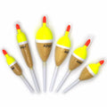 Dimatteo Slip Sticks Floats 6 pcs Oval 1.1/8"-3/4", Pencil 3/8", Cylinder 1/2" by Deal US